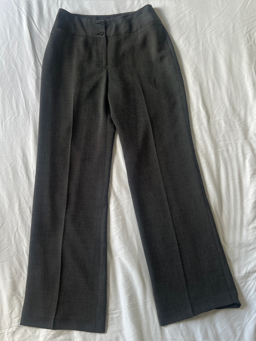 Birds-Eye Weave Tailored Vintage Trousers